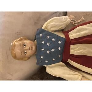 Vintage Betsy Ross Cloth Doll with Patriotic Dress